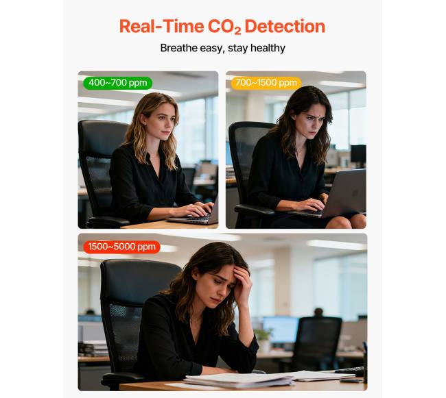 Anglies dioksido matuoklis su temperatūros rodymu4