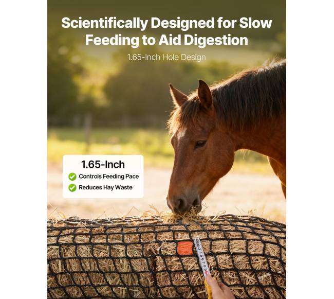 Apvali šieno tinklas arkliams 1,8 m3