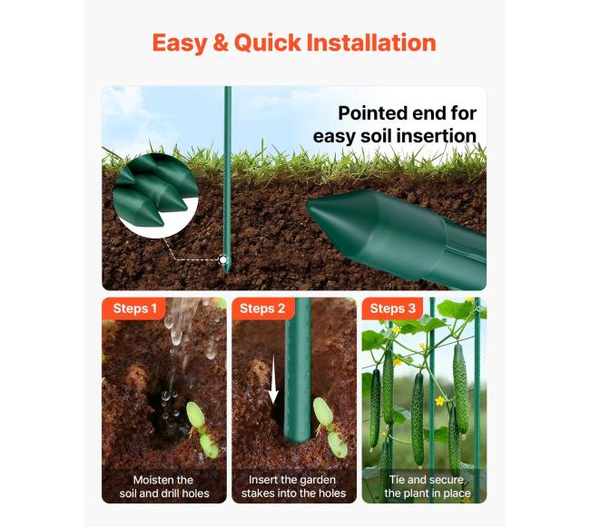 Sodo kuolai su augalų atramomis 50 vnt.3