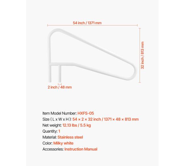 Baseino turėklas iš nerūdijančio plieno6