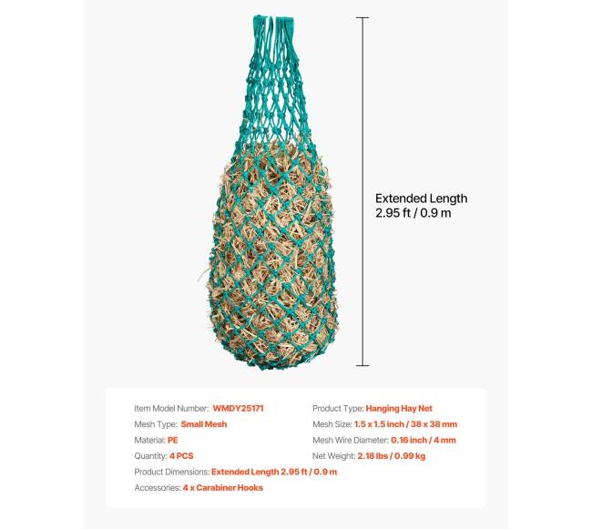Šienmaišiai arkliams, 4 vnt., 0,9 m, kabinamieji6