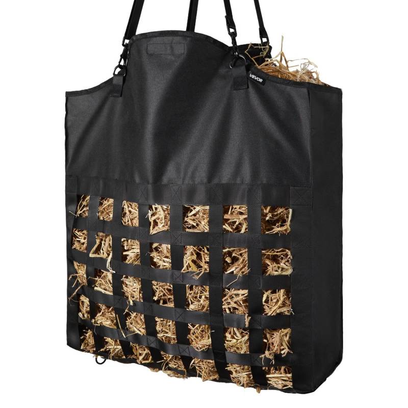 Žirgams skirtas šieno maišas su lėtu šėrimu0