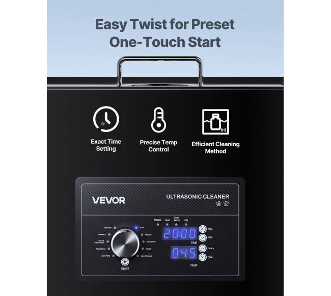 30L ultragarsinė valymo mašina su rankenėle2