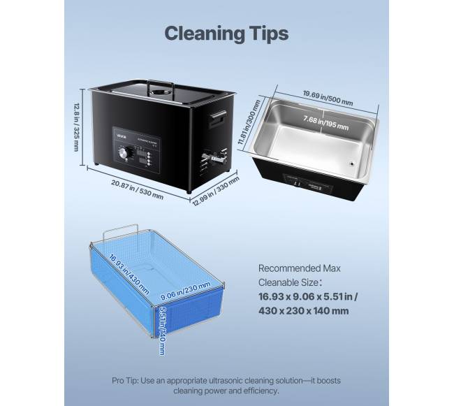 30L ultragarsinė valymo mašina su rankenėle6