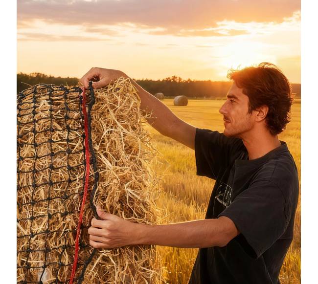 Apvalaus šieno tinklas arkliams7