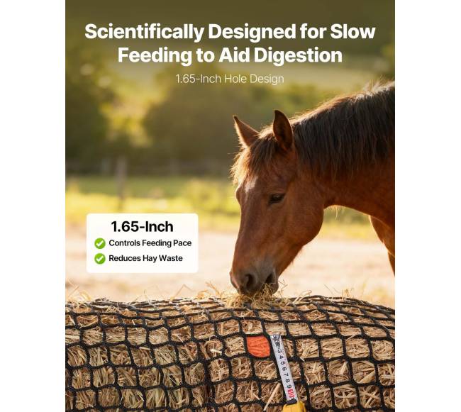 Apvalus šieno tinklelis arkliams, 1,5 x 1,5 x 1,5 m3