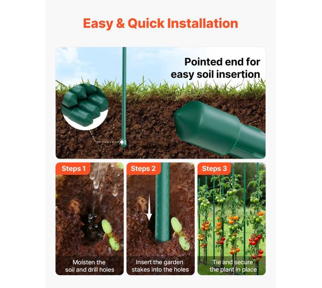 Sodo kuoliukai 180 cm, 25 vnt., metaliniai3