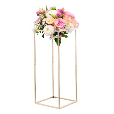 60 cm aukso gėlių stovas vestuvėms0
