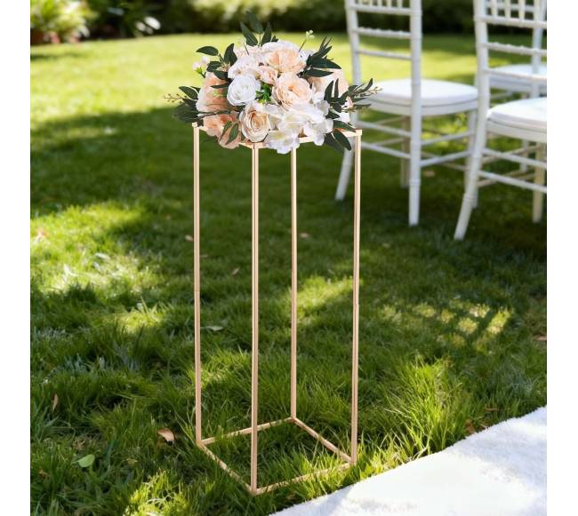Auksiniai gėlių stovai vestuvėms, 10 vnt7