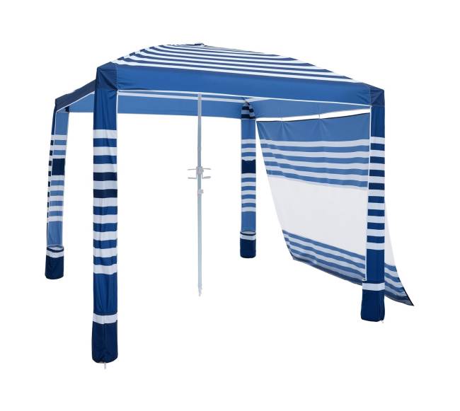 Paplūdimio pavėsinė su sienelėmis UPF 50+8