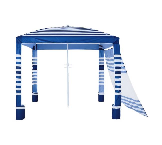 Paplūdimio pavėsinė su sienelėmis UPF 50+9