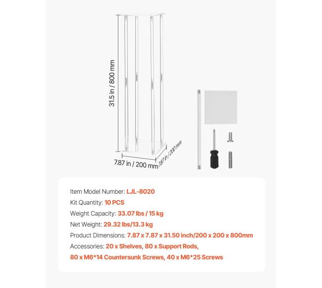 Vestuvių gėlių stovai, 10 vnt., 80 cm6