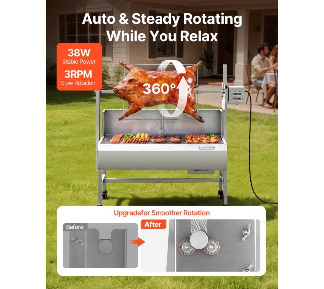 Elektrinis nerūdijančio plieno kepsninės rinkinys1