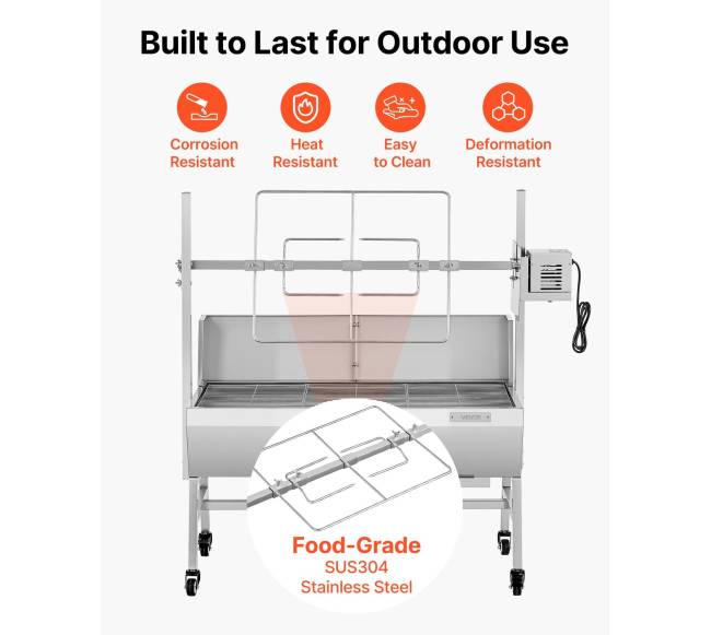 Elektrinis nerūdijančio plieno kepsninės rinkinys5