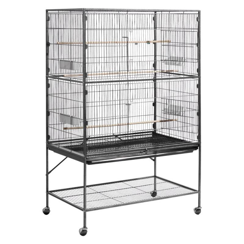 Paukščių narvas 930 x 580 x 1510 mm su lygiu stogu0