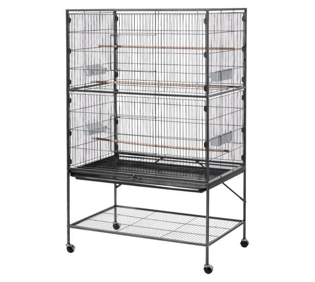 Paukščių narvas 930 x 580 x 1510 mm su lygiu stogu9