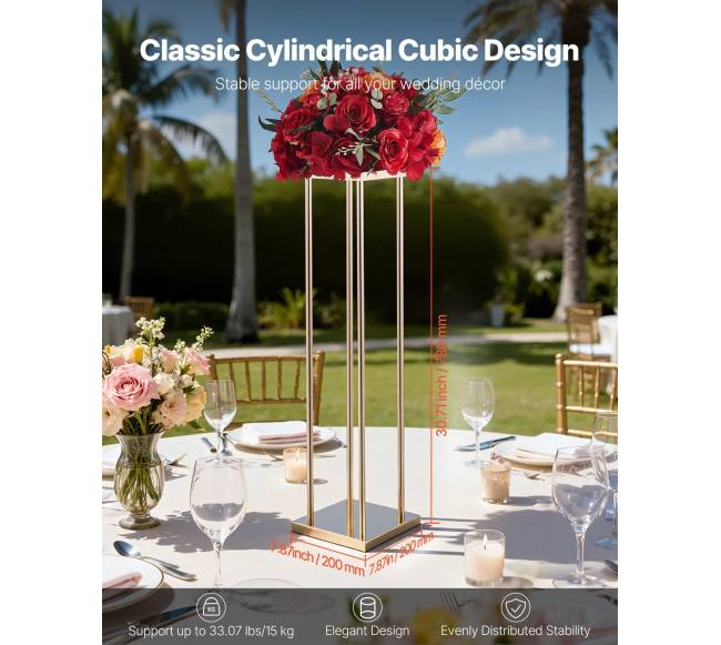 Vestuvių gėlių stovai, 10 vnt, 80 cm1