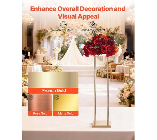 Vestuvių gėlių stovai, 10 vnt, 80 cm3