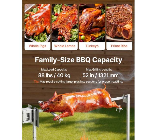 Elektrinė rotacinė grilis su reguliuojamu aukščiu2