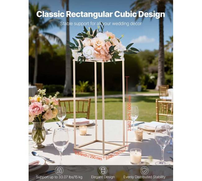 Vestuvių gėlių stovai 10 vnt. 60 cm aukščio1