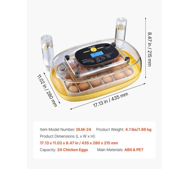 24 kiaušinių inkubatorius su automatiniu sukimu6