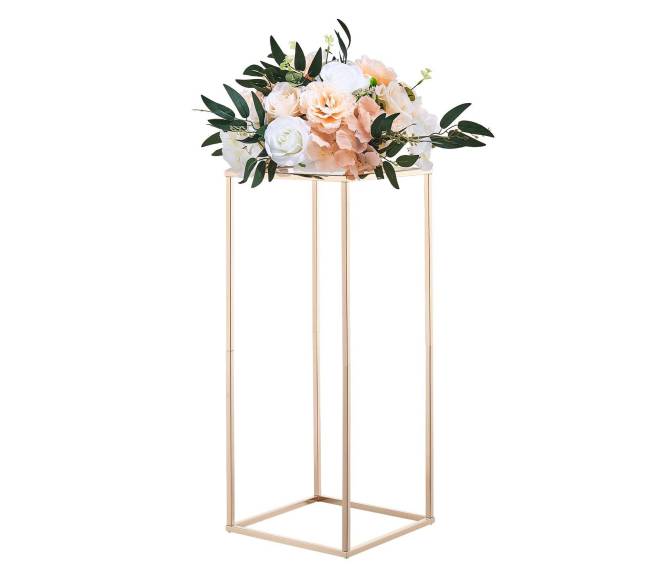 10 vnt 60 cm aukso gėlių stovai vestuvėms8