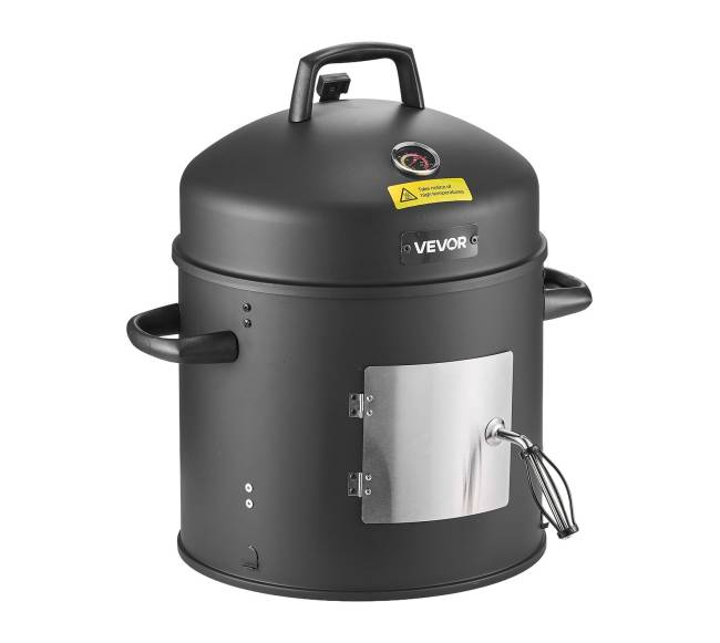 Vertikalus medžio anglies rūkykla su termometru10