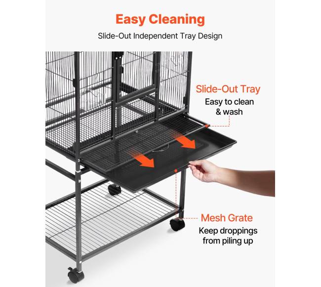 paukščių narvas su sėdynėlėmis, 625 x 425 x 1370 mm5