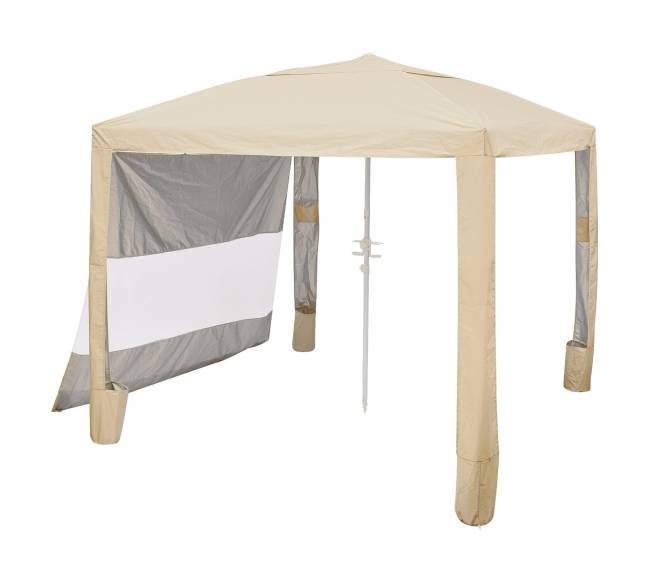 Paplūdimio pastogė su šonine siena, 2,4 x 2,4 m10