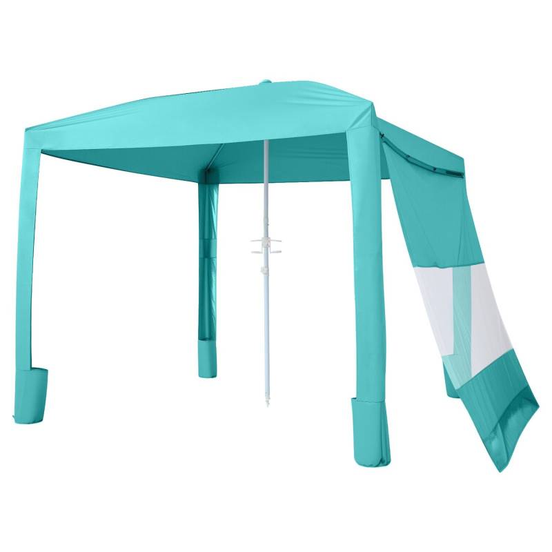 Paplūdimio tentas su sienele, UPF 50+ apsauga0