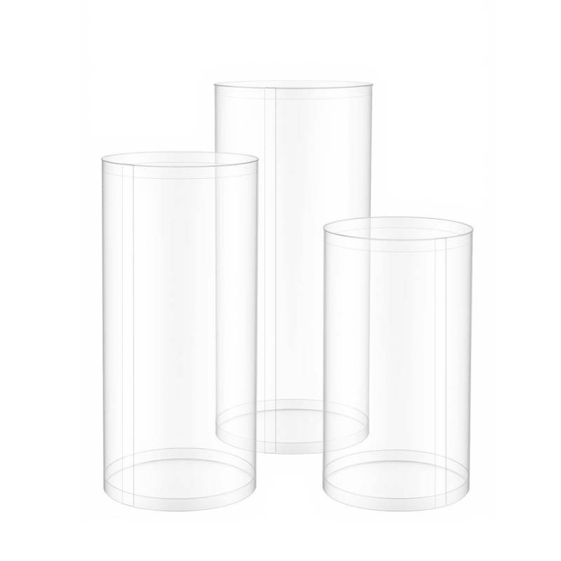 Gėlių stovas vestuvėms, 3 vnt., cilindrinis0