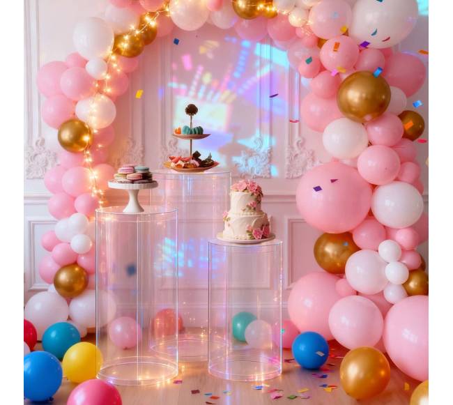 Gėlių stovas vestuvėms, 3 vnt., cilindrinis7