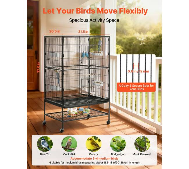 Paukščių narvas, 800 x 520 x 1320 mm1