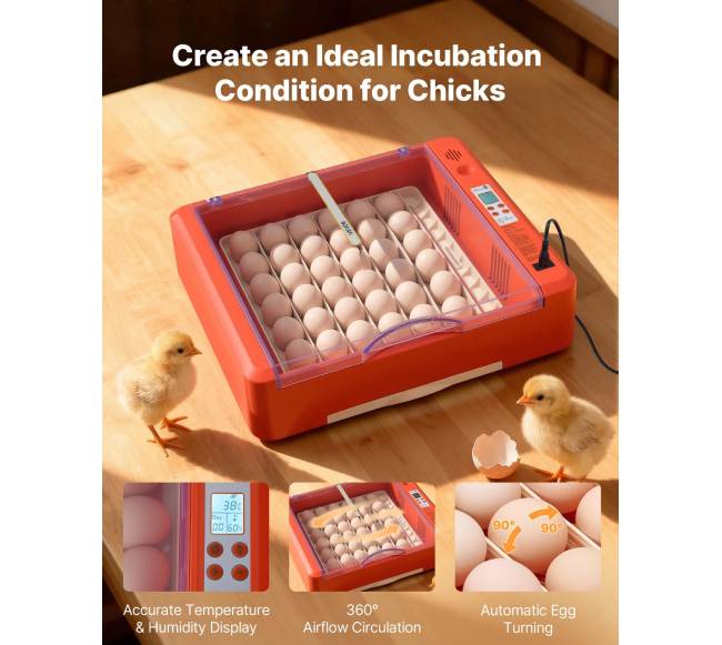 36 kiaušinių inkubatorius paukščių perinimui1