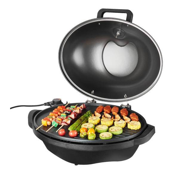 Elektrinė grilis 2400W, 2 viename stovinti ir stalinė9