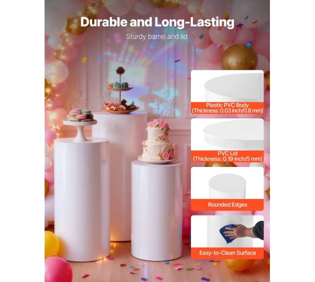 Gėlių stovas vestuvėms, 3 vnt. 607590 cm2