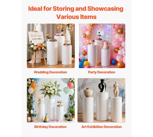 Gėlių stovas vestuvėms, 3 vnt. 607590 cm5