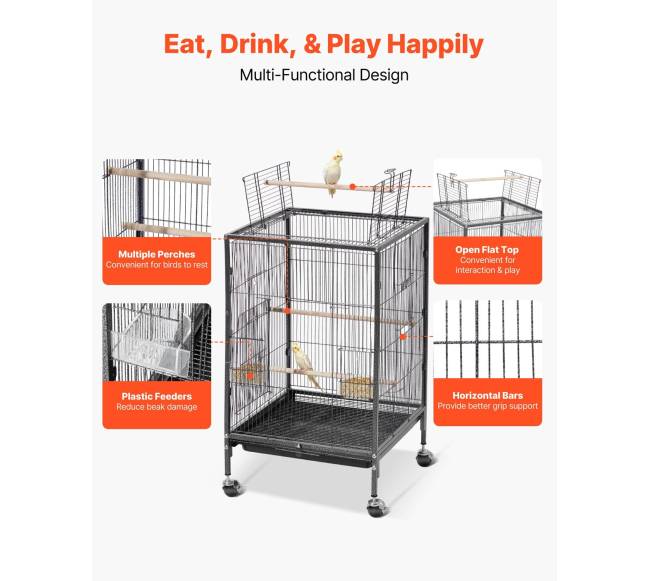 Paukščių narvas su plokščiu viršumi3