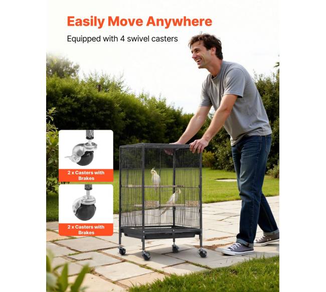 Paukščių narvas su plokščiu viršumi4