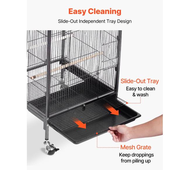 Paukščių narvas su plokščiu viršumi5