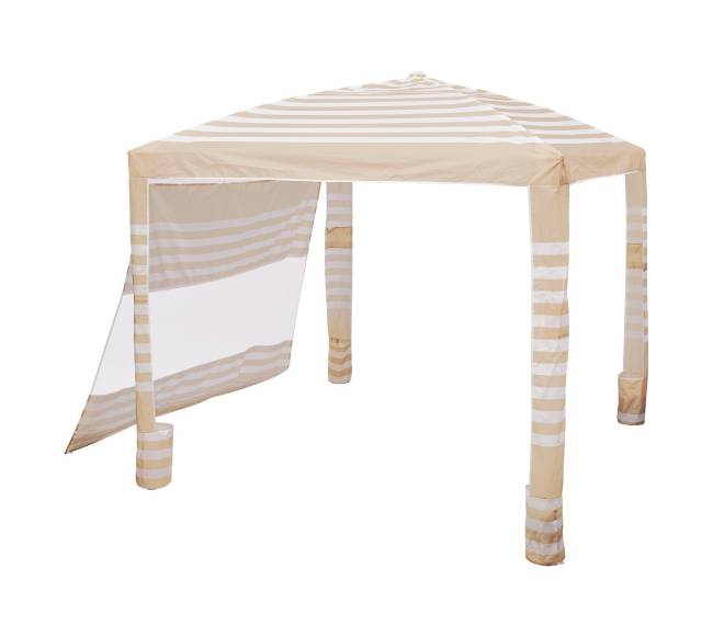 Paplūdimio pavėsinė su šonine sienele, 2,4 x 2,4 m10