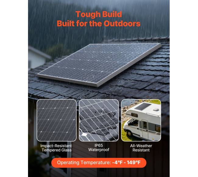 4 vnt. 100W monokristaliniai saulės moduliai4