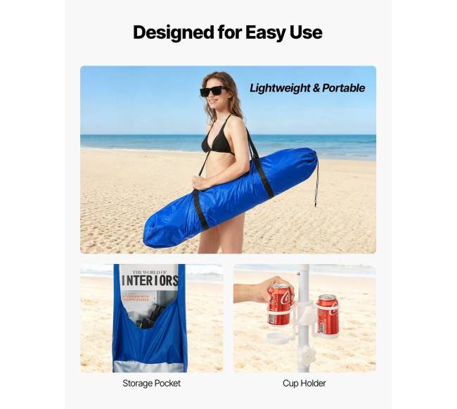 Paplūdimio pavėsinė su šonine siena, 2.4 x 2.4 m5