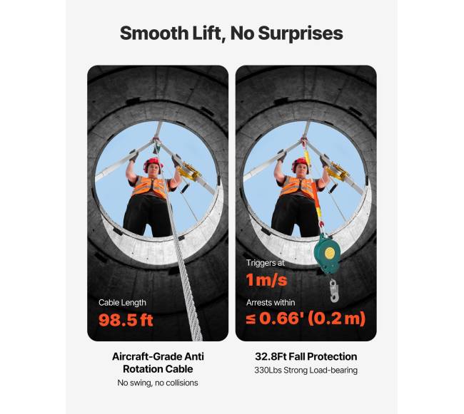 Gelbėjimo trikojo komplektas su gervėmis2