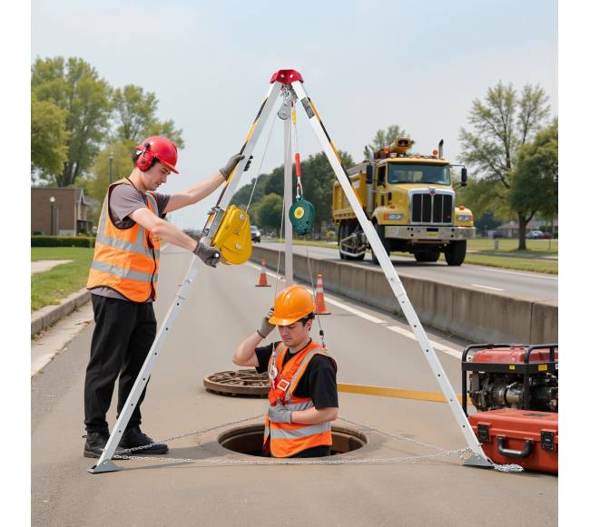 Gelbėjimo trikojo komplektas su gervėmis7