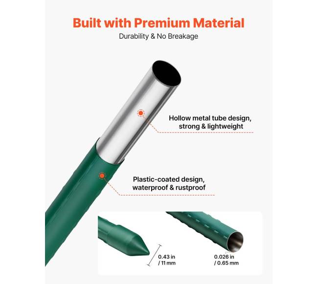 1170 mm sodo lazdos augalų atramai2