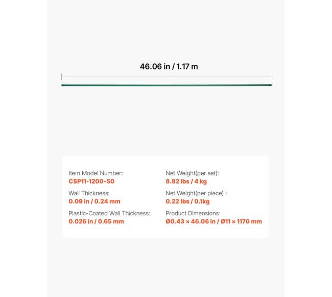 1170 mm sodo lazdos augalų atramai6