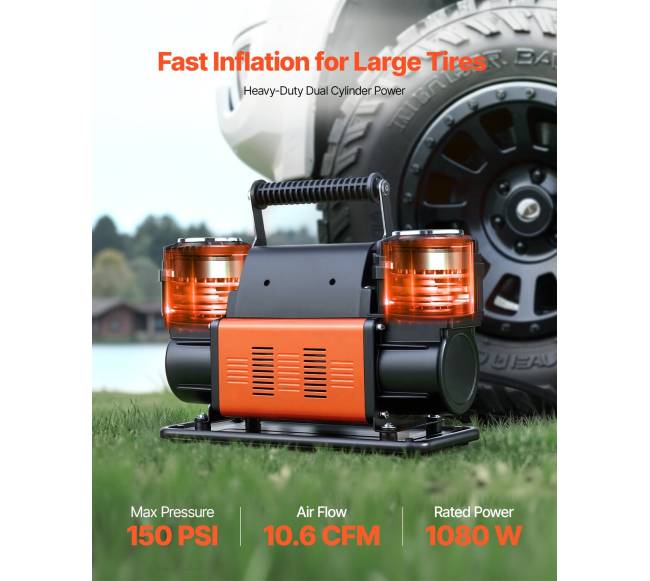 Dvigubo cilindro oro kompresorius, 300 lmin1