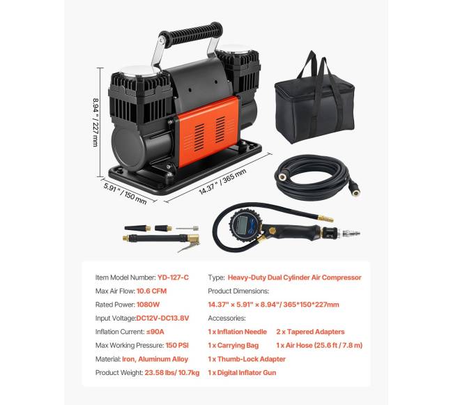 Dvigubo cilindro oro kompresorius, 300 lmin6