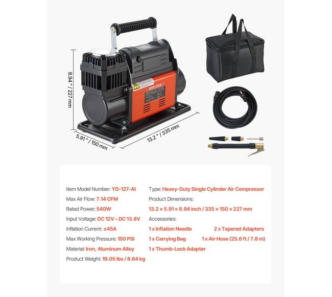 12V oro kompresorius su auto sustabdymu6